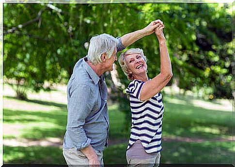 Seniors dancing