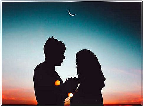 Couple in the moonlight