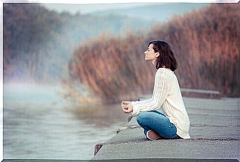 Woman Making Mindfulness Sandwich