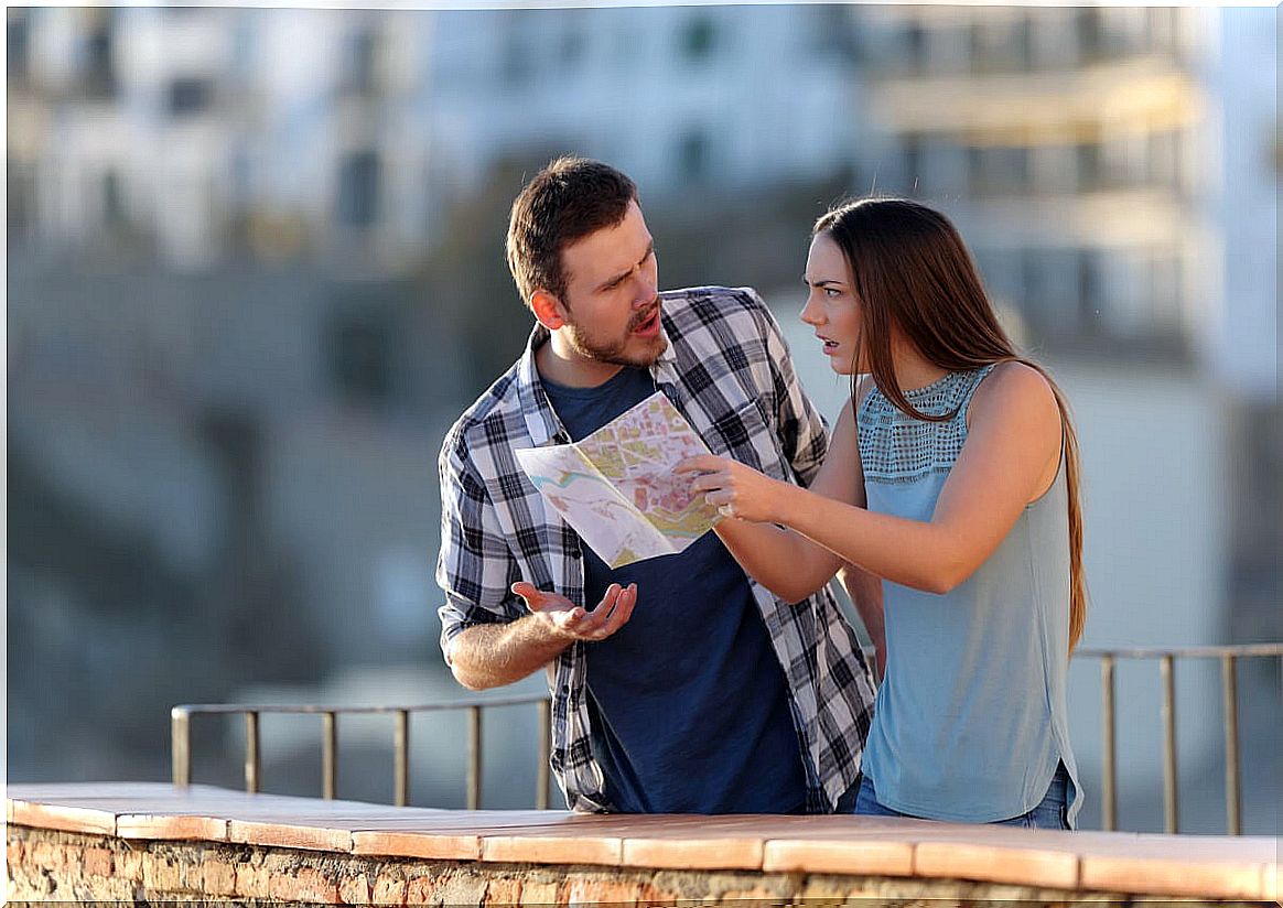 Couple arguing