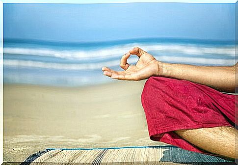 Man doing yoga