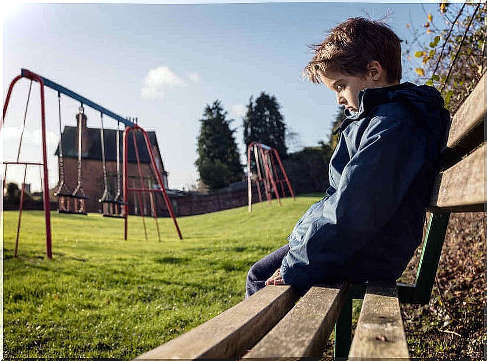 Child representing bullying