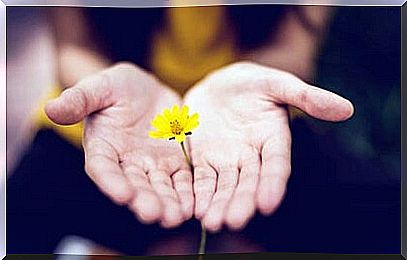 Hand with flowers representing when things go wrong