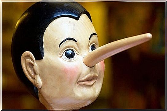 Pinocchio symbolizing the lie